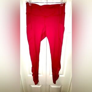 Lululemon Run Gather & Crow Ruched Ankle Leggings – Size 8